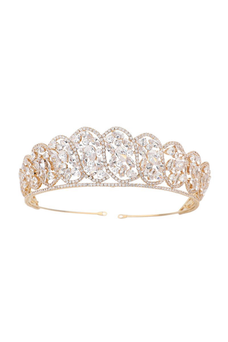 Silver Zirconia Bridal Crown