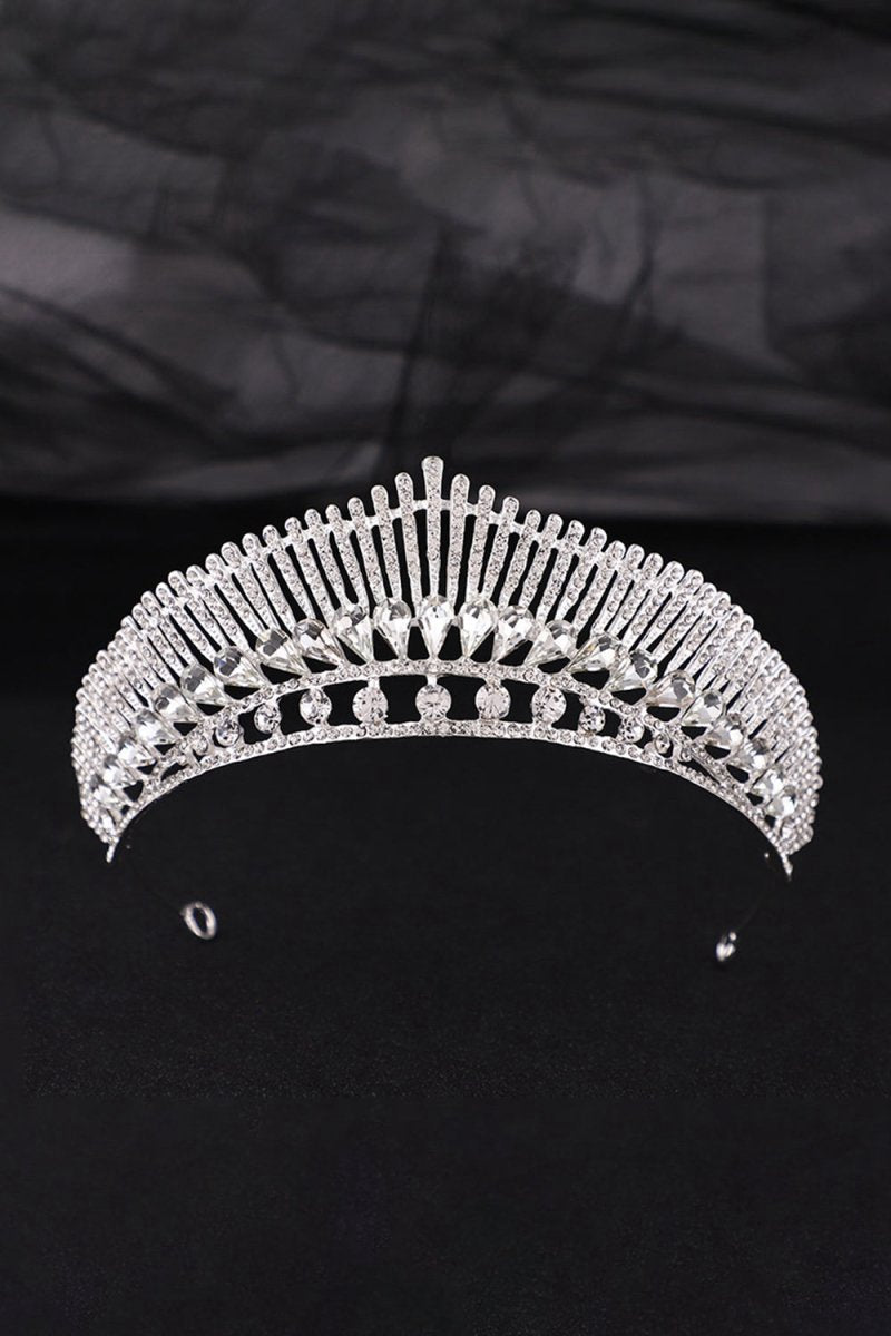 Red Rhinestone Bridal Tiara