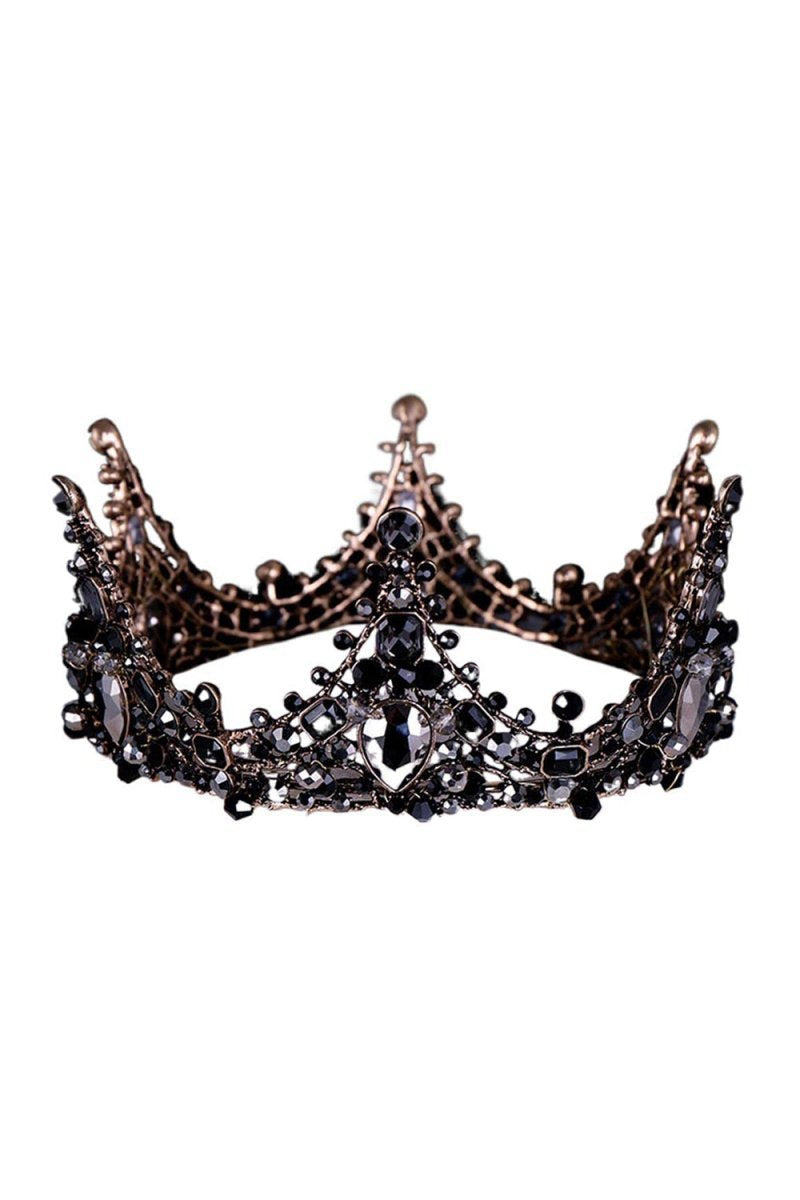 Black Gothic Crystal Crown