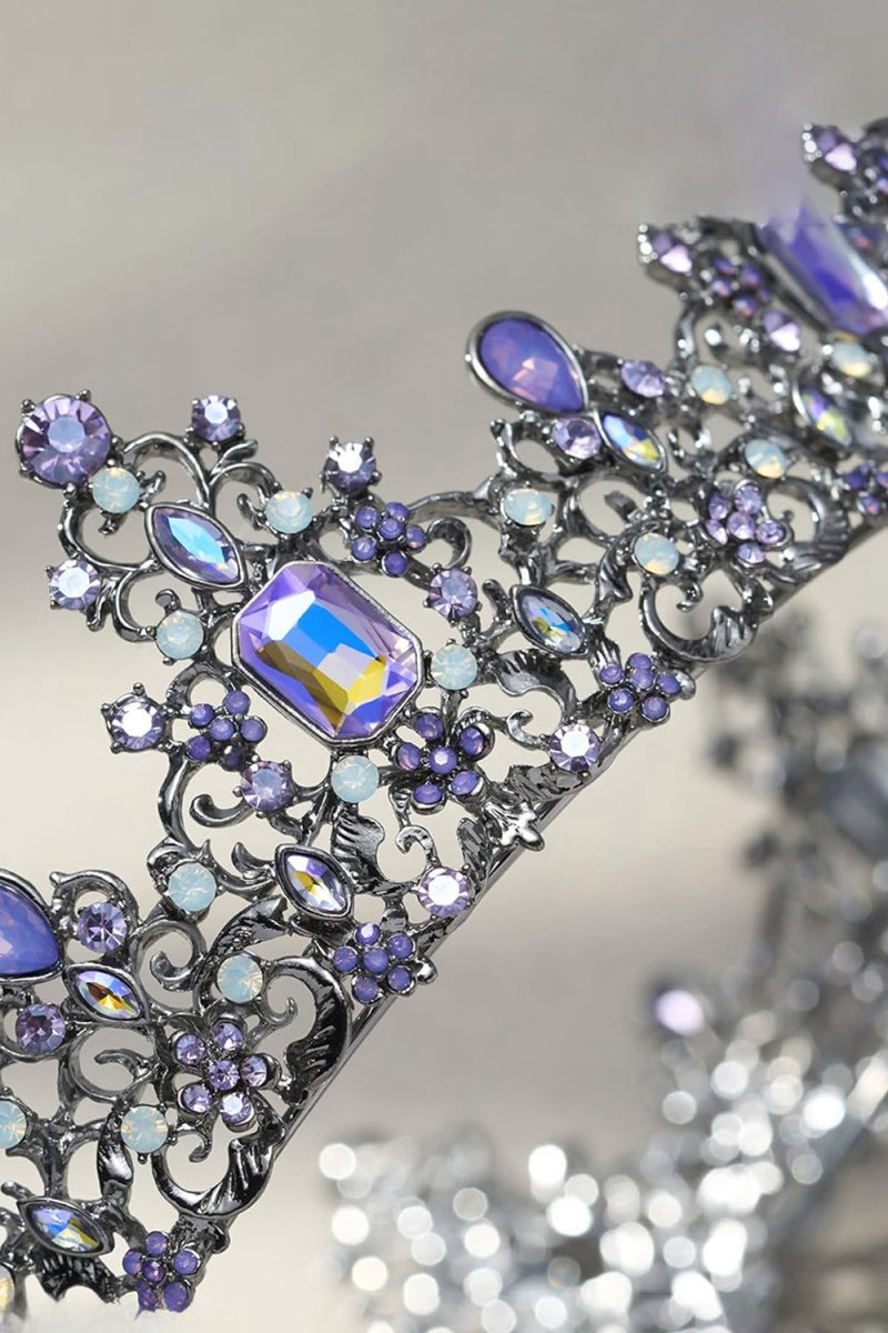 Baroque Colorful Crystal Crown