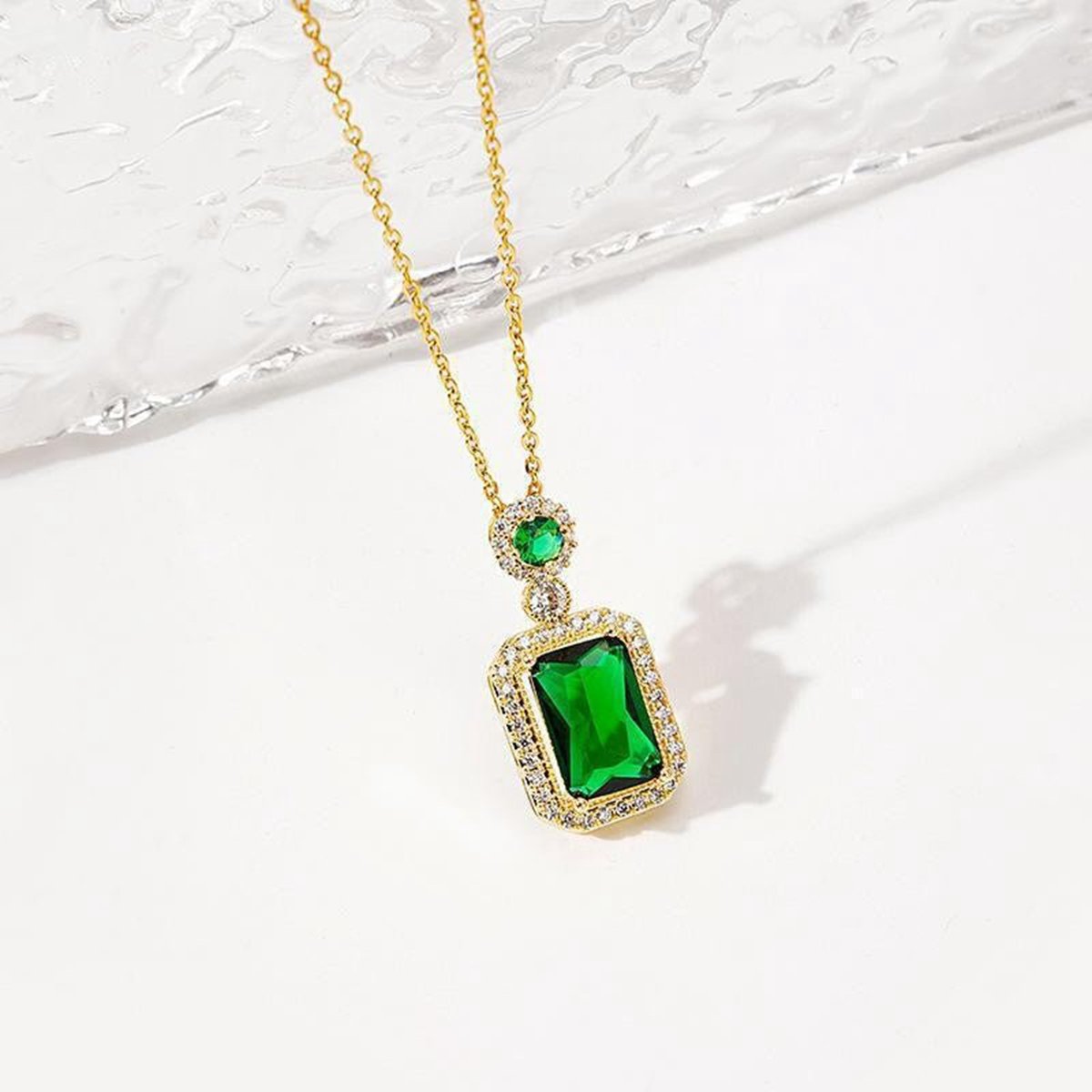 Zircon Pendant Necklace