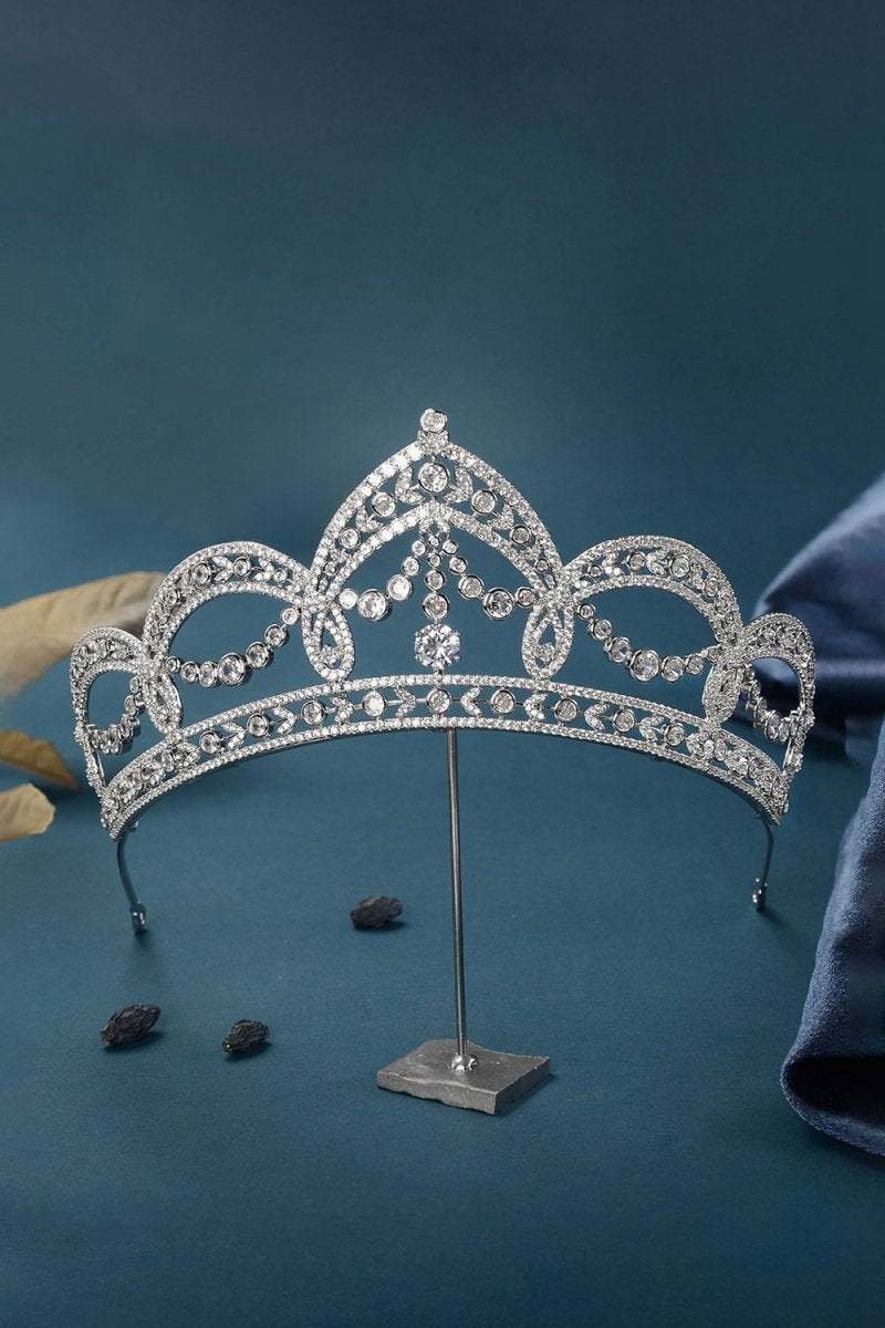 Silver Cubic Zirconia Crowns for Women
