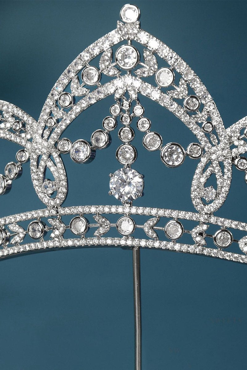 Silver Cubic Zirconia Crowns for Women
