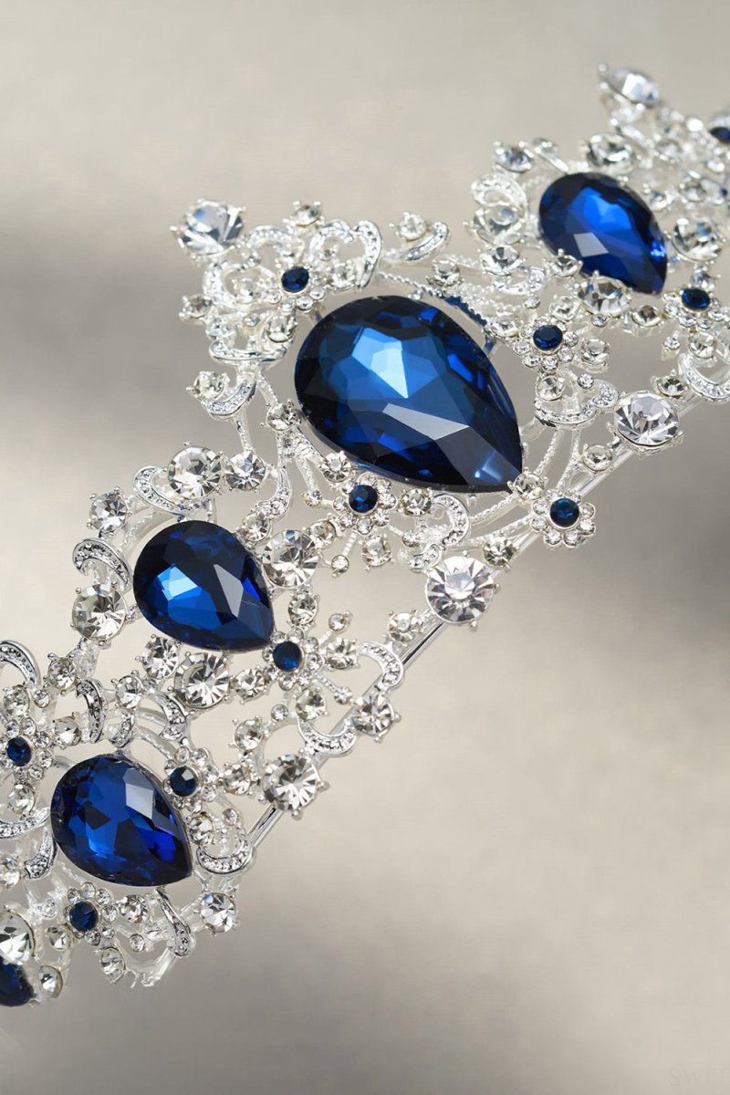 Eleanor Navy Crystal Tiara