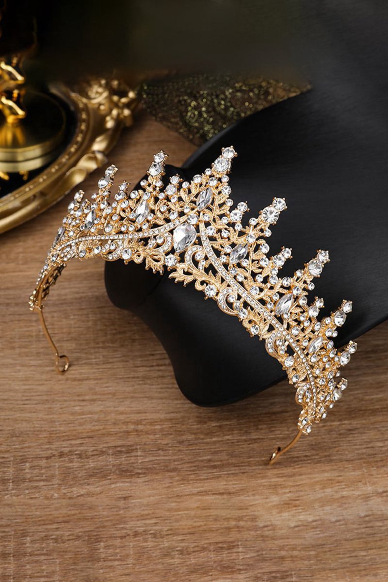 Silver Crystal Rhinestone Crown