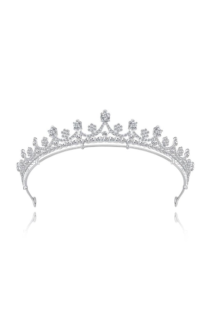 Shinny Zircons Delicate Royal Bridal Alloy Tiara