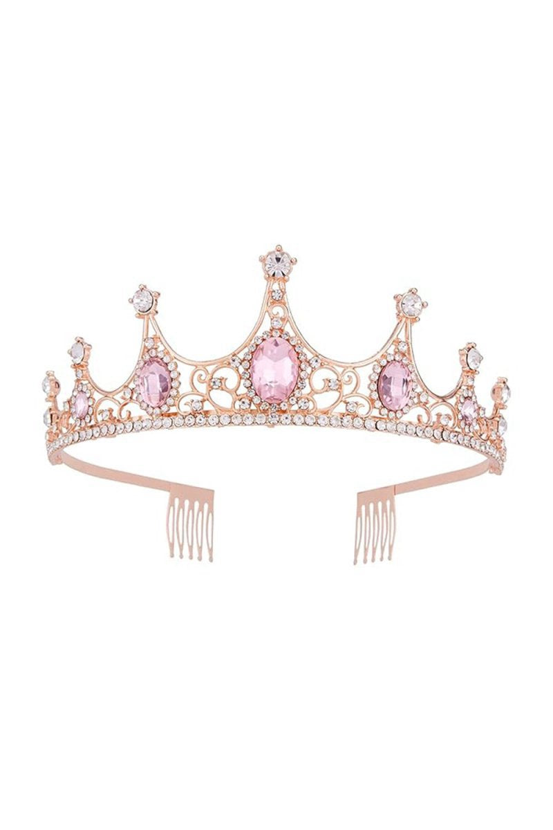 Rose Gold Tiaras Peach