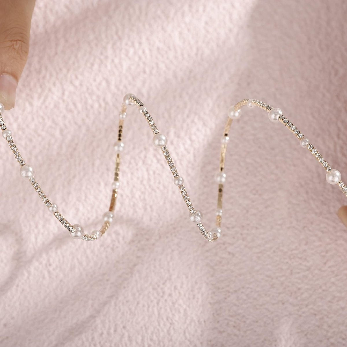 Multi Layered Stretch Wrap Silver Bracelets with Rhinestone