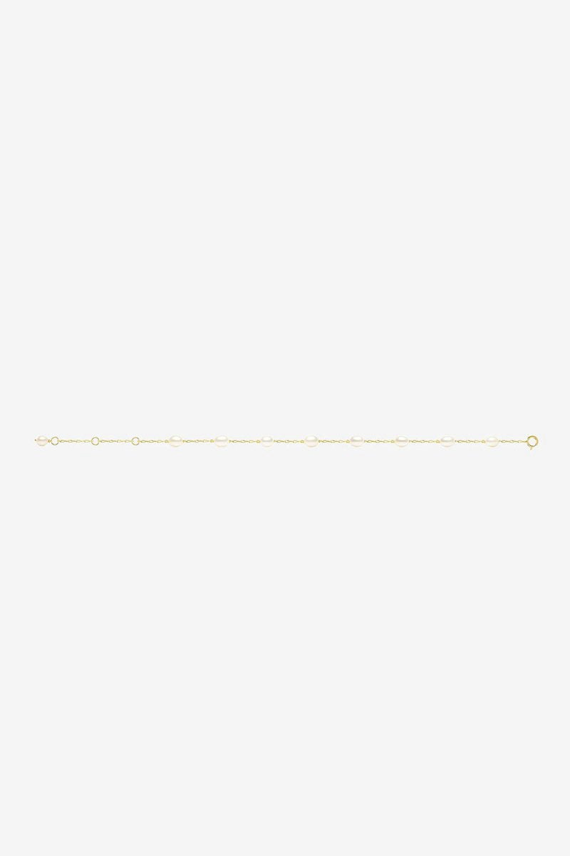 Gold Tin Cup Pearl Adjustable Bracelets