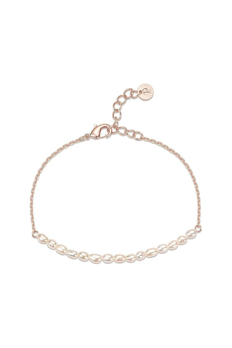 Rose Gold Plated Pearl Bracelets