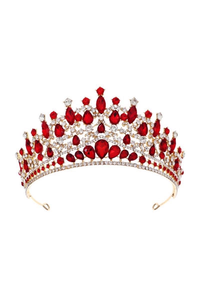 Purple Princess Rhinestone Crowns for Women