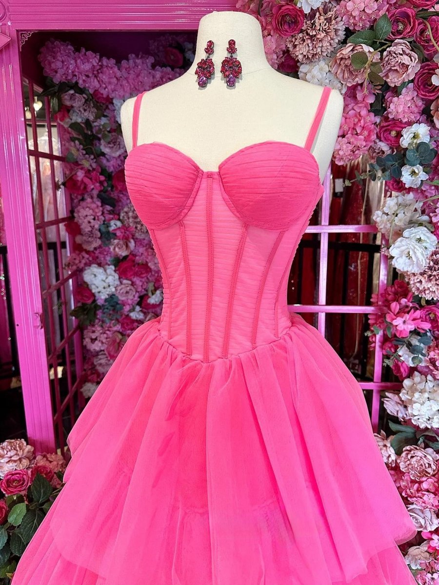 Ball Gown Tie Tulle Long Prom Dresses