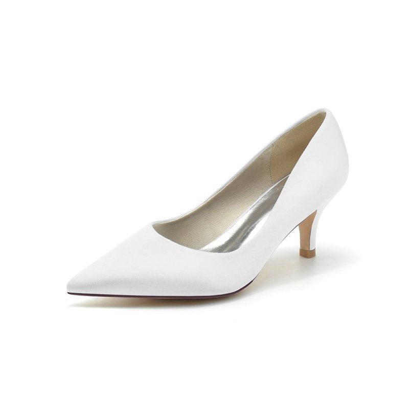 Simple Pointed Toe Kitten Heels