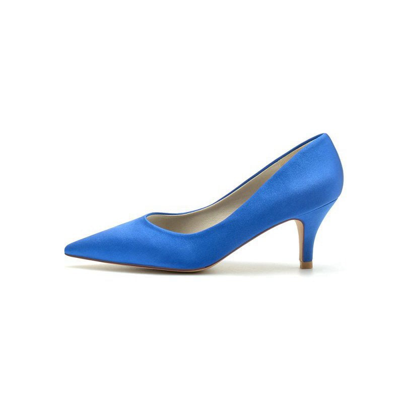 Simple Pointed Toe Kitten Heels