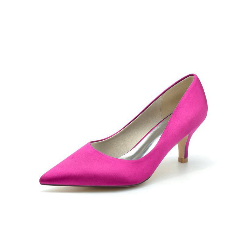 Simple Pointed Toe Kitten Heels