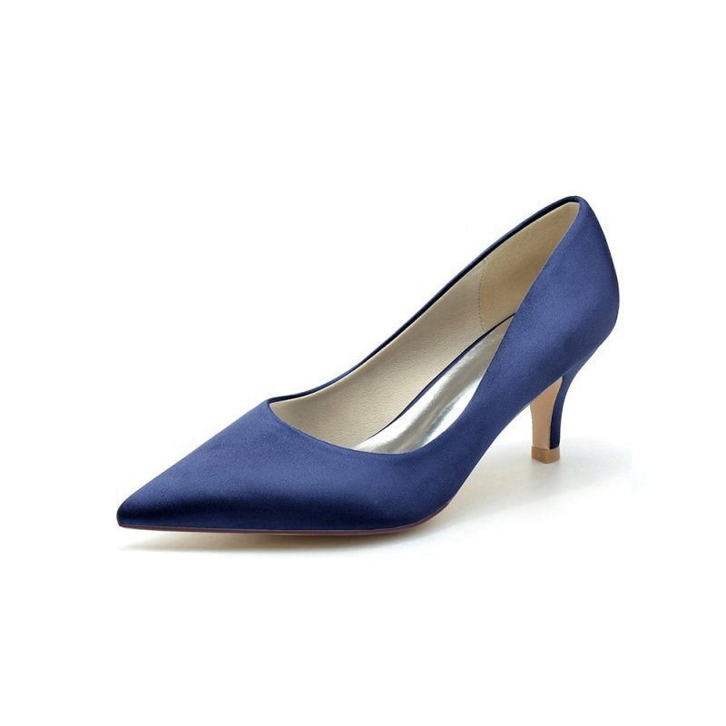 Simple Pointed Toe Kitten Heels