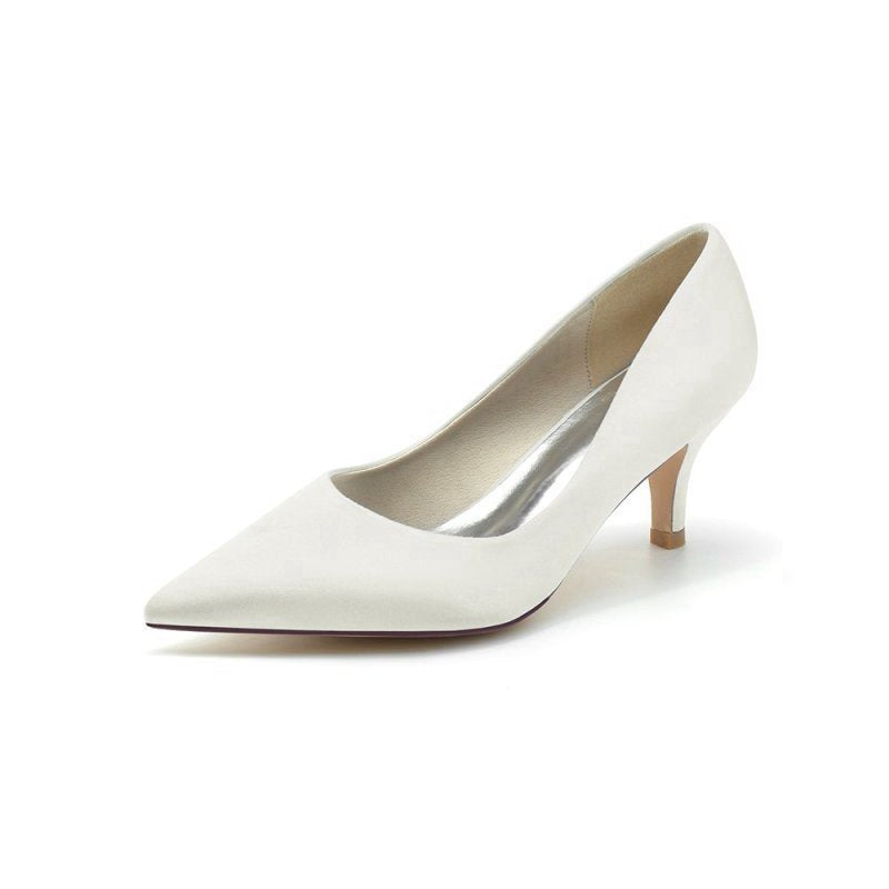 Simple Pointed Toe Kitten Heels