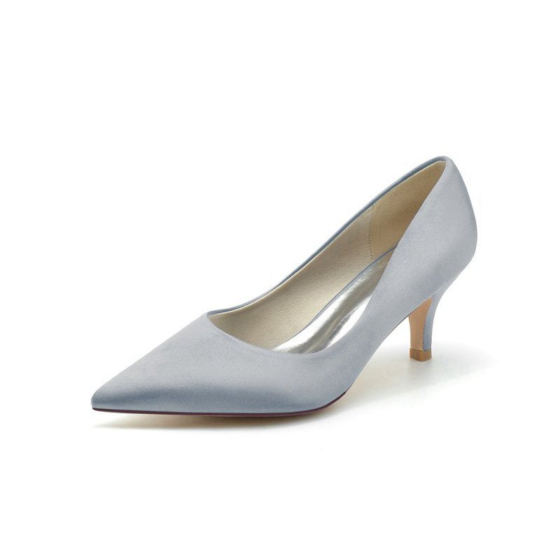 Simple Pointed Toe Kitten Heels