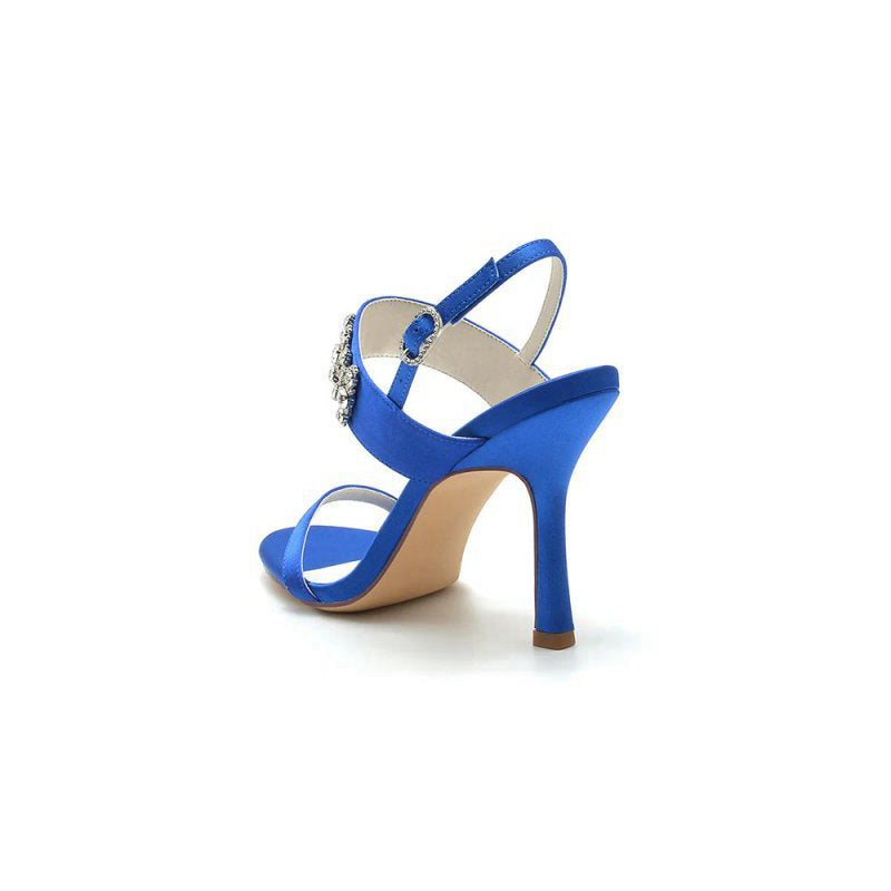 Rhinestone Beaded Ankle Straps Party Shoes