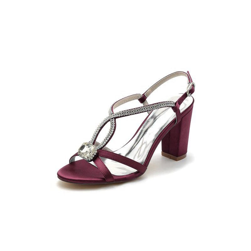 Cross Strap Open Toe High Heels Party shoes
