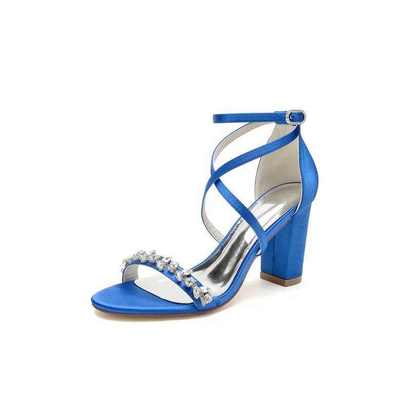 Open Toe Cross Strap High Heels Party