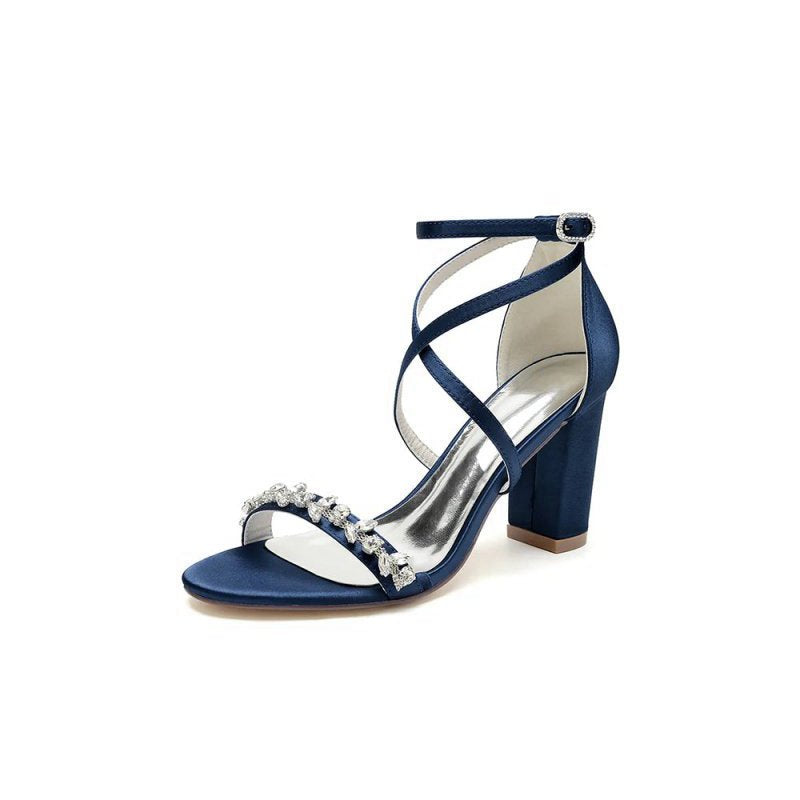 Open Toe Cross Strap High Heels Party