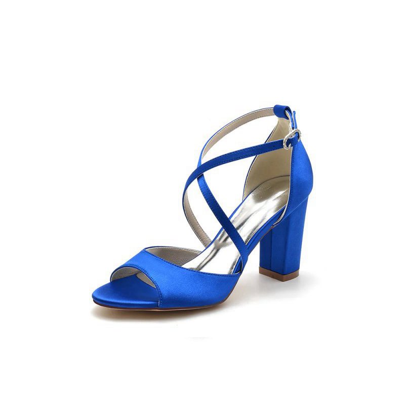Peep Toe Cross Strap High Heels Party Shoes