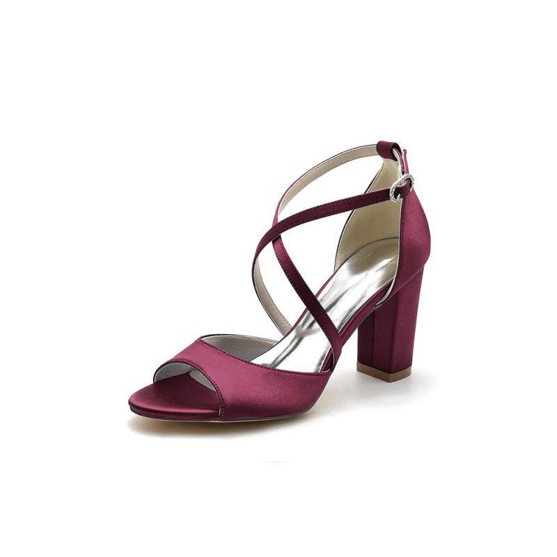 Peep Toe Cross Strap High Heels Party Shoes