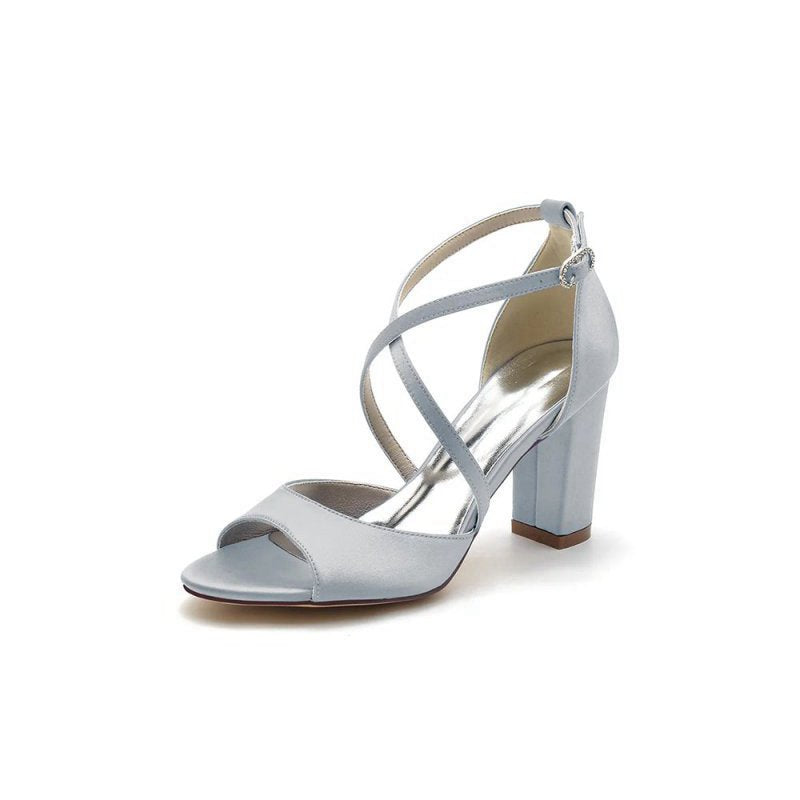 Peep Toe Cross Strap High Heels Party Shoes