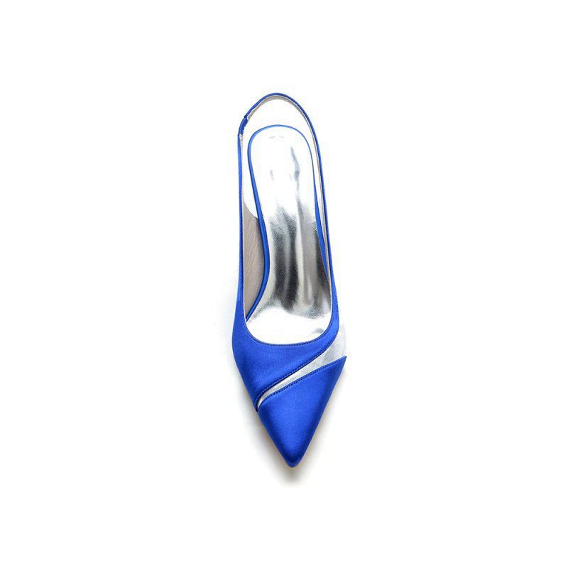 Party Pointed Toe Slingback Strap High Heels