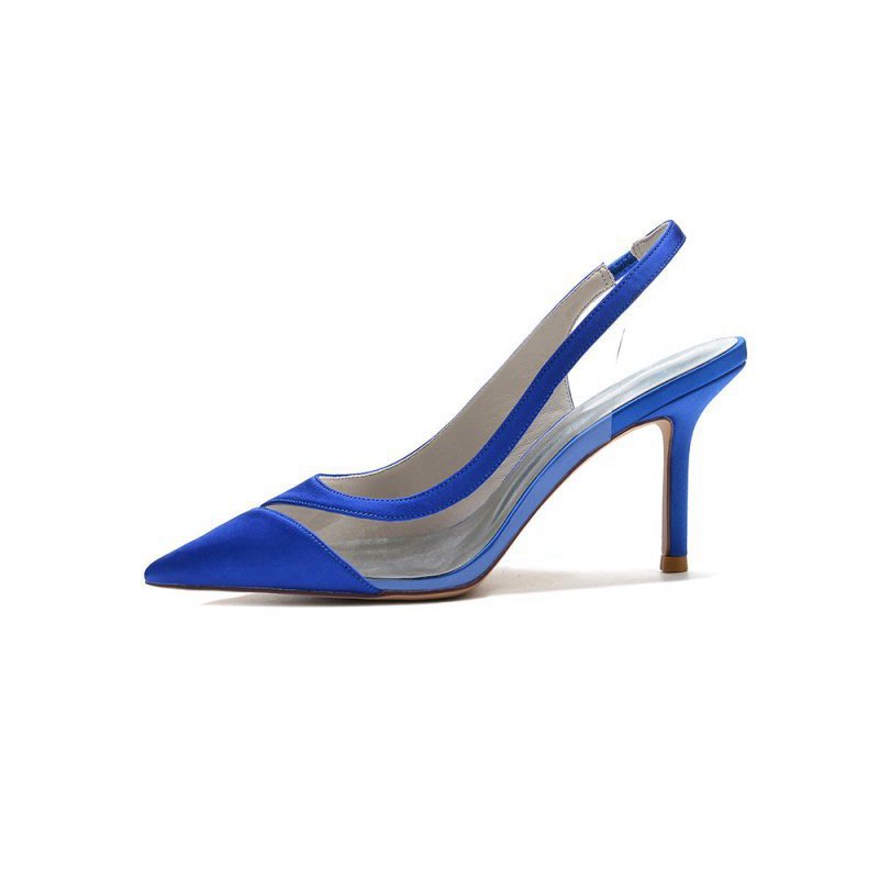 Party Pointed Toe Slingback Strap High Heels