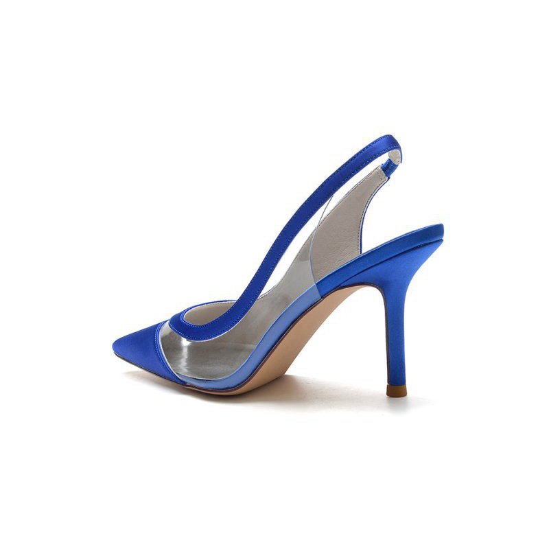 Party Pointed Toe Slingback Strap High Heels