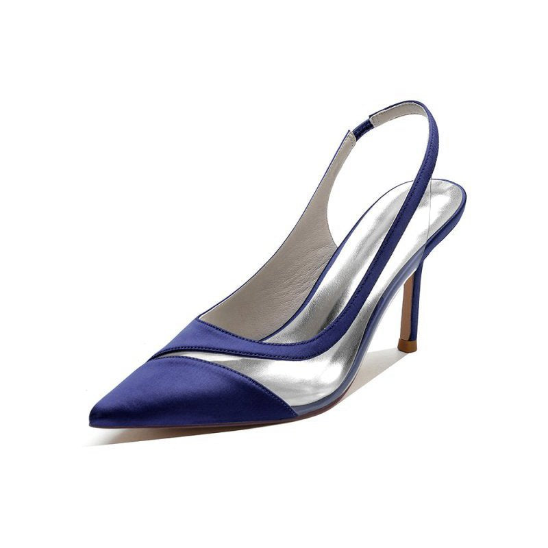 Party Pointed Toe Slingback Strap High Heels