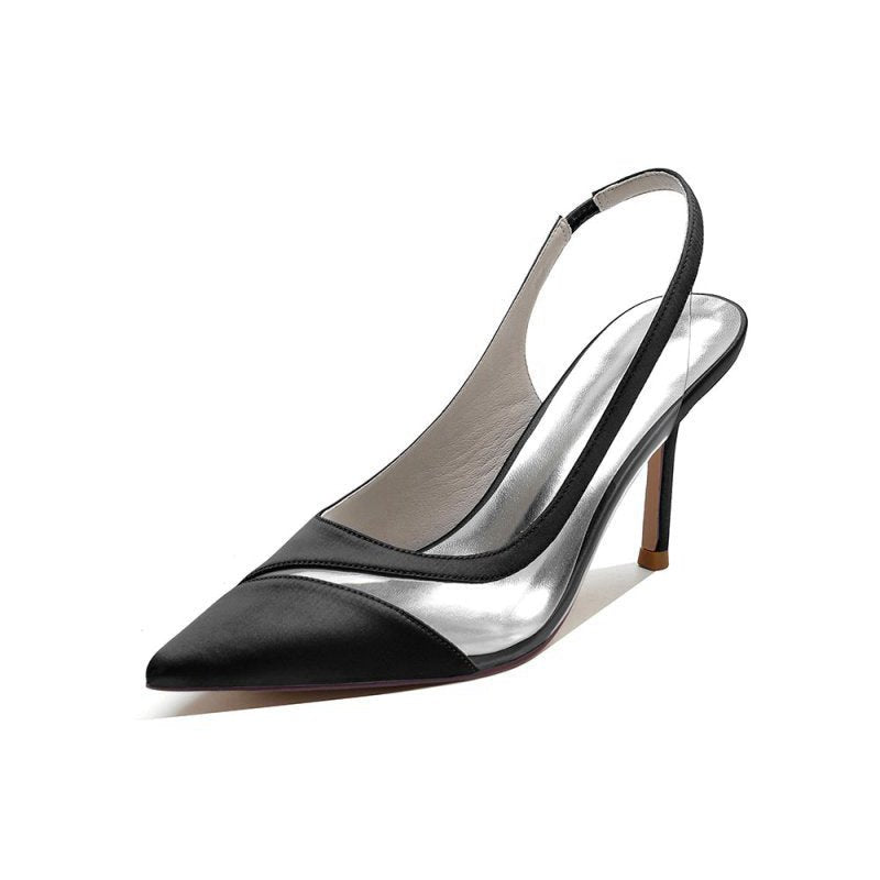 Party Pointed Toe Slingback Strap High Heels