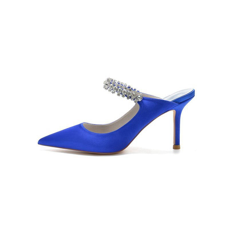 Party Pointed Toe Crystal Strap High Heels