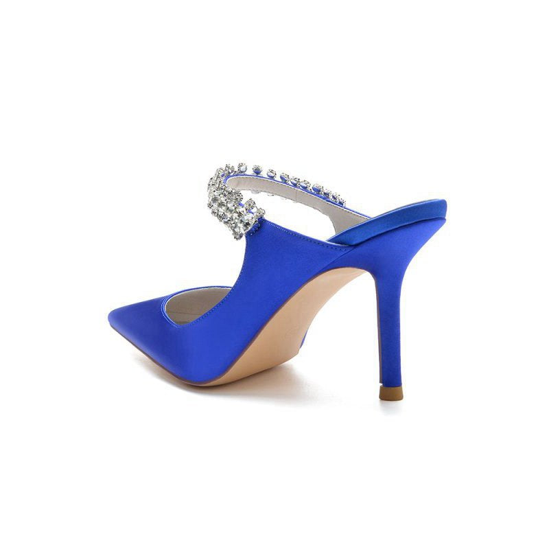 Party Pointed Toe Crystal Strap High Heels