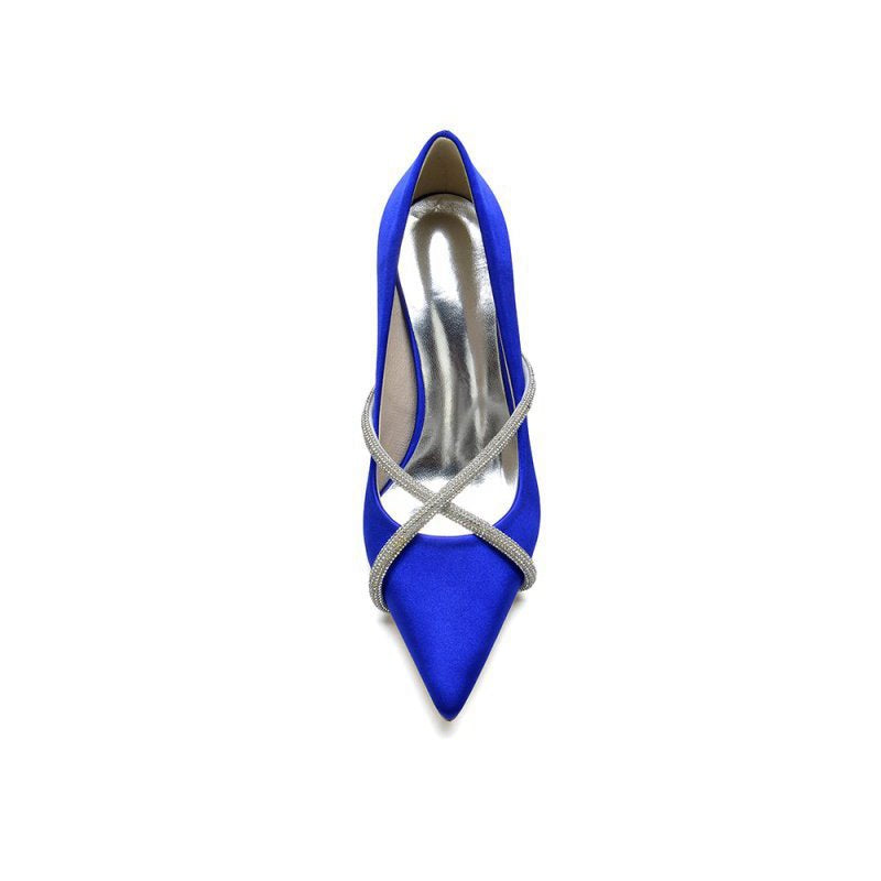 Party Pointed Toe Crystal High Heels