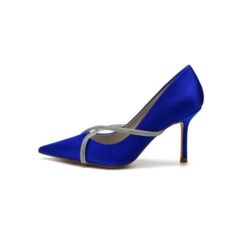 Party Pointed Toe Crystal High Heels