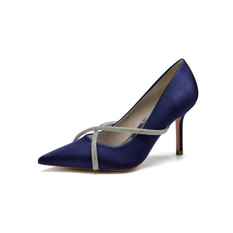 Party Pointed Toe Crystal High Heels