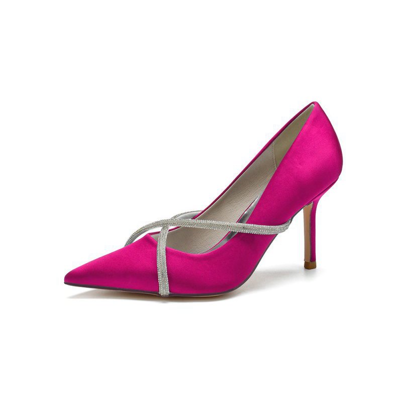 Party Pointed Toe Crystal High Heels