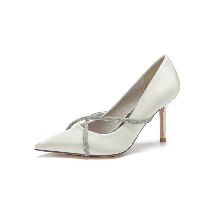 Party Pointed Toe Crystal High Heels
