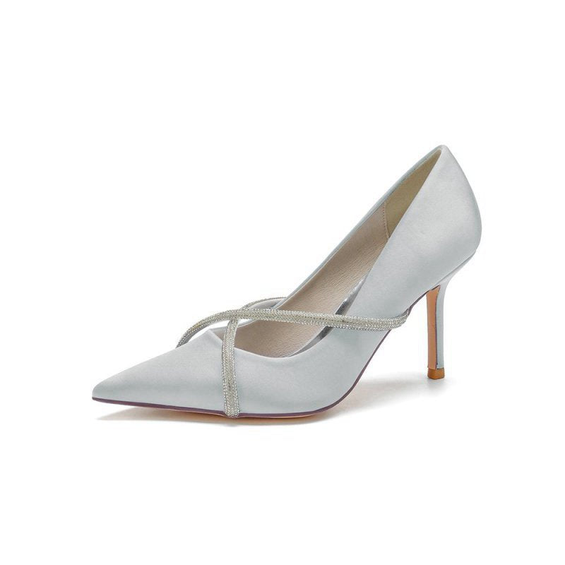 Party Pointed Toe Crystal High Heels