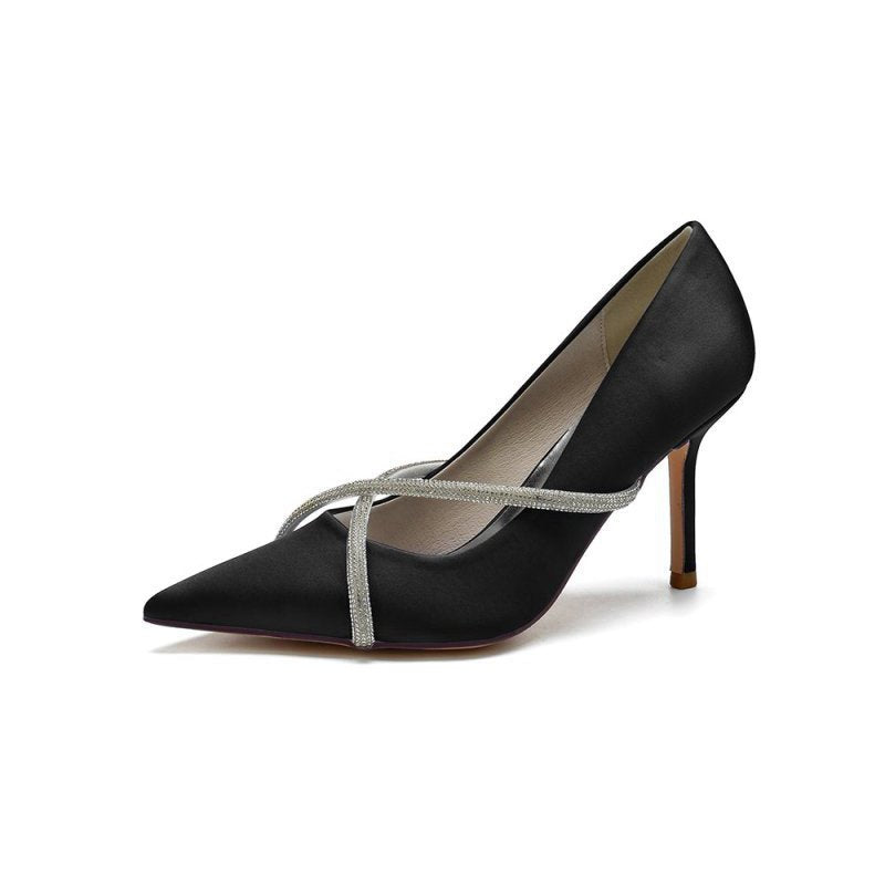 Party Pointed Toe Crystal High Heels
