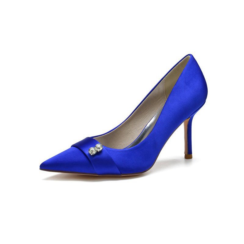 Pointed Toe Crystal High Heels Party Shoes