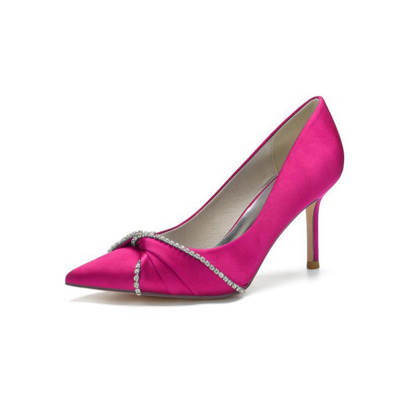 Party Pointed Toe Crystal High Heels