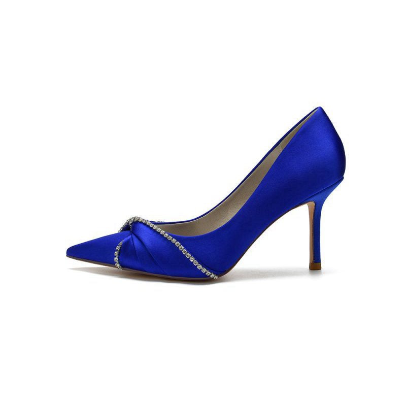 Party Pointed Toe Crystal High Heels