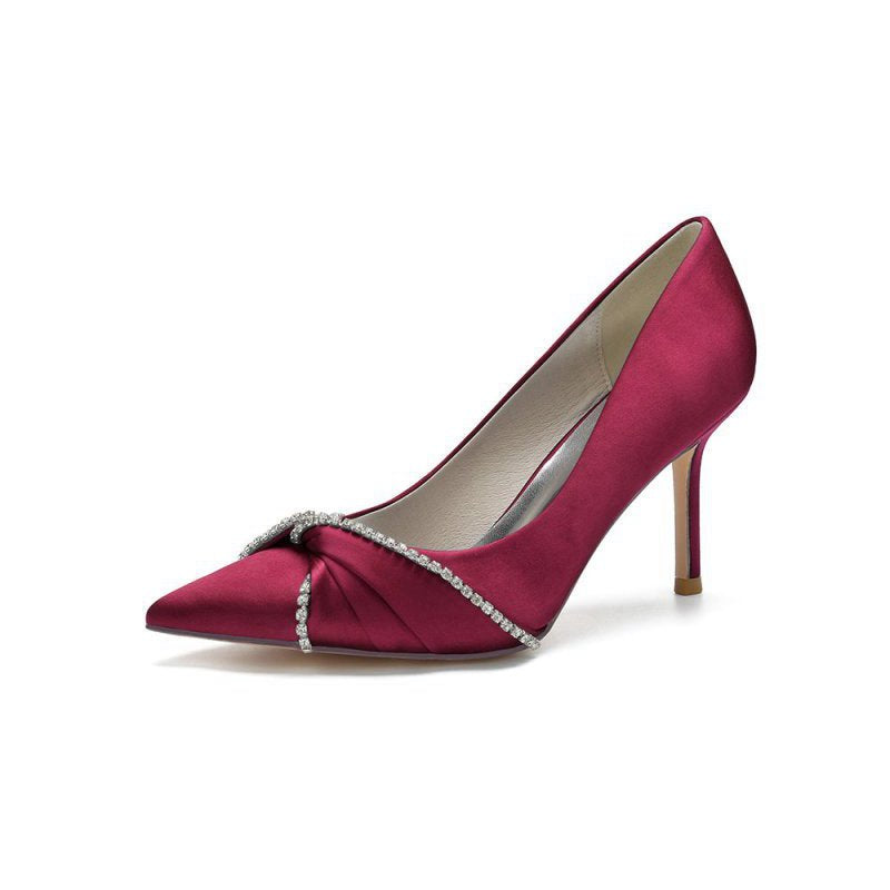 Party Pointed Toe Crystal High Heels