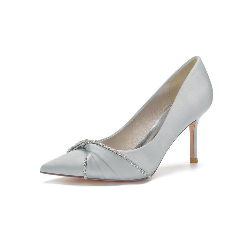 Party Pointed Toe Crystal High Heels