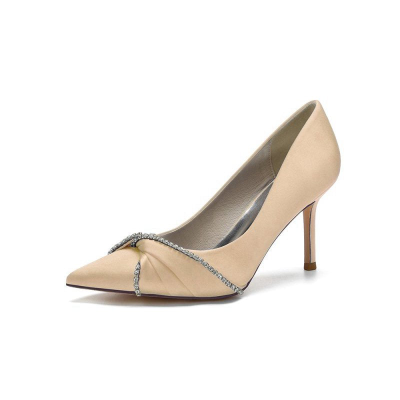 Party Pointed Toe Crystal High Heels