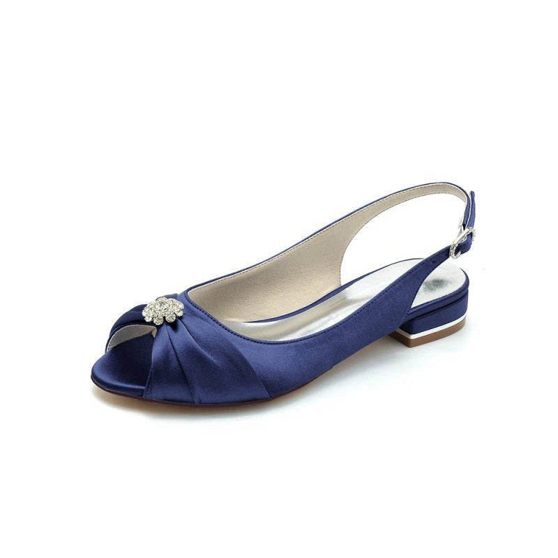 Open Toe Flats with Bow Cocktail